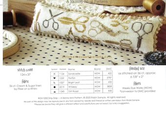 October House, SNIP SNIP. A skinny mini pattern