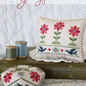 Gillyflower Biscornu and Pinkeep. 10% off