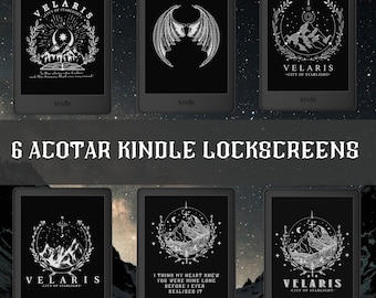 ACOTAR Kindle Lock Screens | Velaris Art, Bookish Wallpaper (Digital Download)