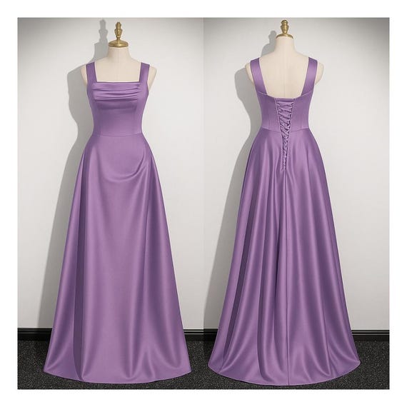 white christmas dresses Purple Sequin Mermaid Prom Dresses with Spaghetti Straps & High Slit main image 0