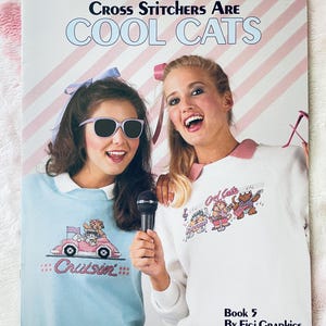 Livre 5, Are Cool Cats de Cross Stitcher par Figi Graphics - Dépliant point de croix Leisure Arts 634