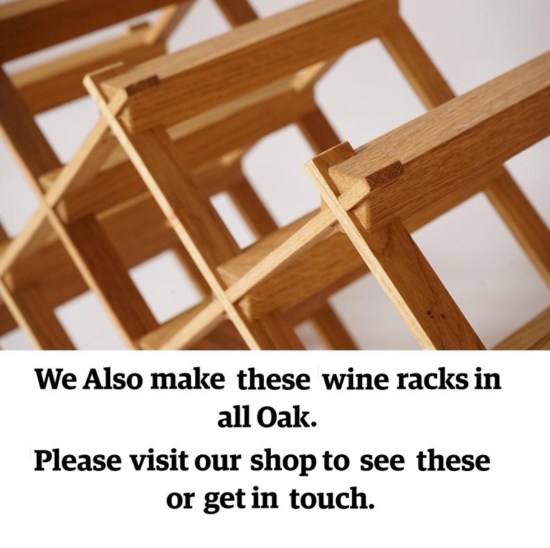 Custom Solid Wood Wine Rack // Wine Holder // Hosting Decor image 10