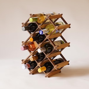 Custom Solid Wood Wine Rack // Wine Holder // Hosting Decor image 6