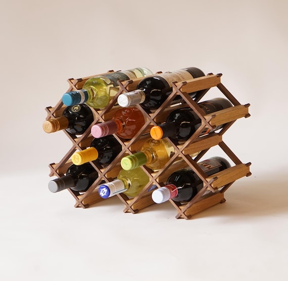 Custom Solid Wood Wine Rack // Wine Holder // Hosting Decor