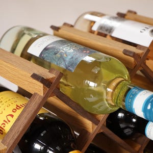 Custom Solid Wood Wine Rack // Wine Holder // Hosting Decor image 12