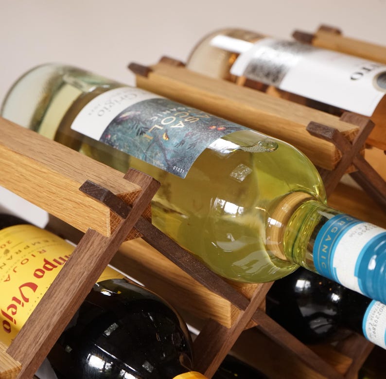 Custom Solid Wood Wine Rack // Wine Holder // Hosting Decor image 12