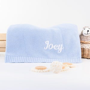 Baby Blanket with Name,Personalized Name Blanket,Embroidered Baby Blanket,Cotton Baby Blanket,Baby shower Gift,Newborn Baby Girl Gift