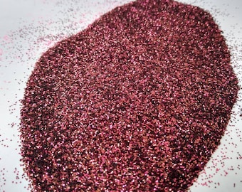 True Maroon - Dark Red Brown Glitter Polyester Ultra Fine, Fine, or Coarse Size Hexagon Shape
