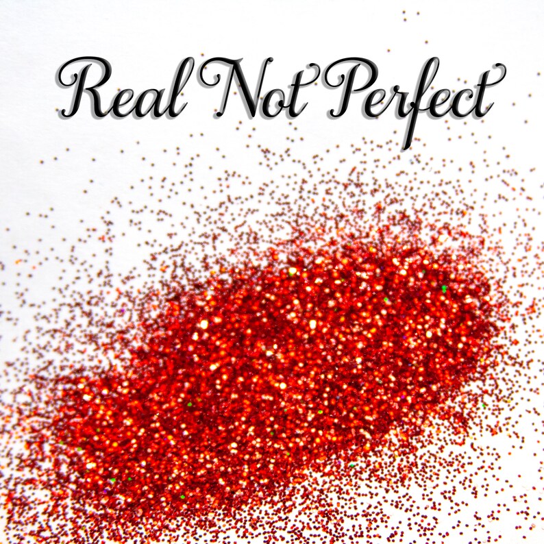 Cardinal Red Glitter Hexagon Shaped Polyester Fine Size 0.015