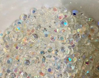 Clear AB Rhinestones - 6 mm - Flat Back