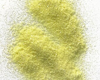 Lemonade - Fine Polyester Glitter Hexagon 0.015“ Yellow Metallic