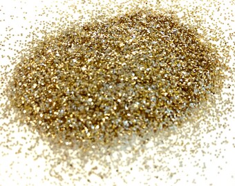 Champ - Fine Polyester Glitter Hexagon 0.015“ Gold Metallic