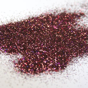 True Maroon Dark Red Brown Glitter Polyester Ultra Fine, Fine, or Coarse Size Hexagon Shape image 3