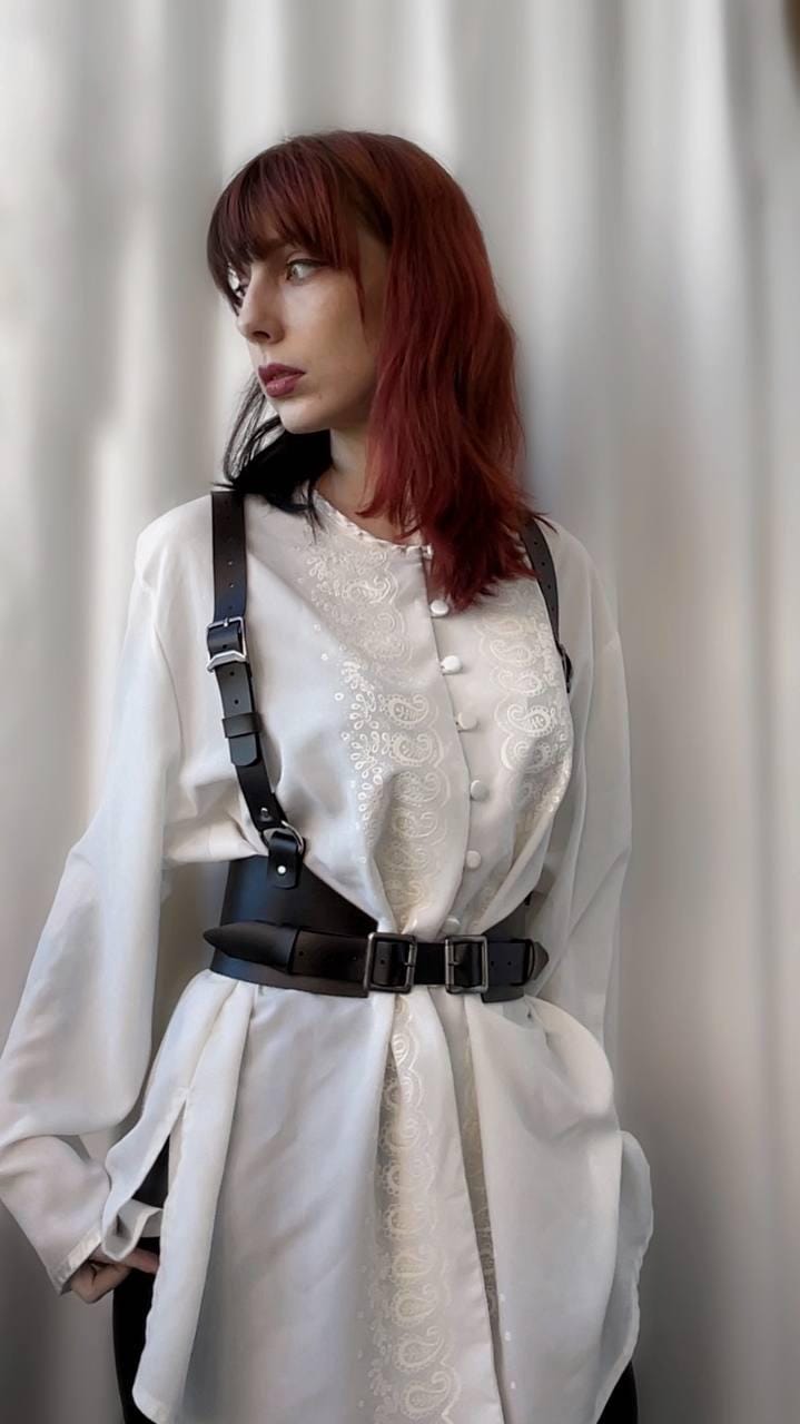 Adjustable Underbust Corset Harness | Corporate Goth Dark Academia
