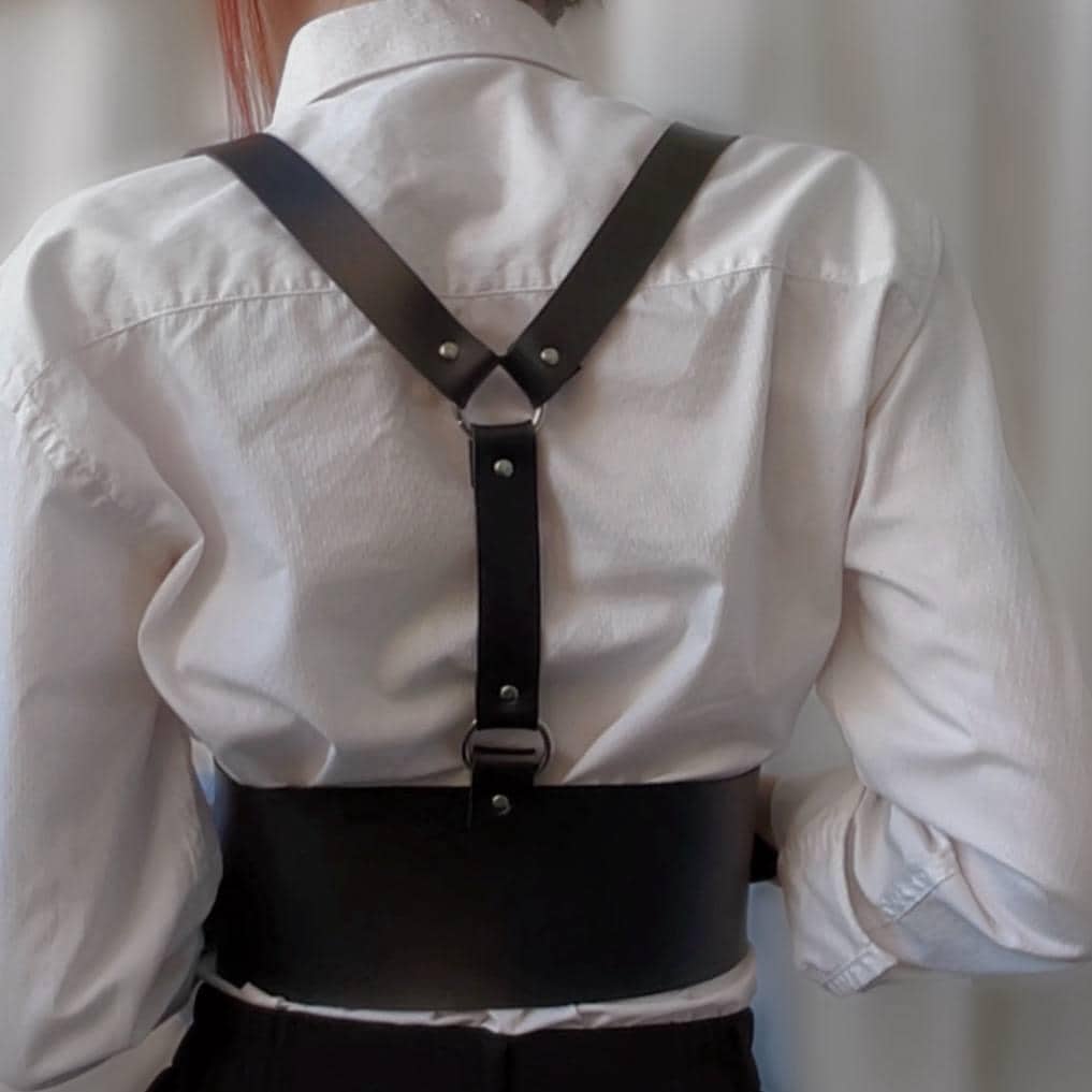 Adjustable Underbust Corset Harness | Corporate Goth Dark Academia