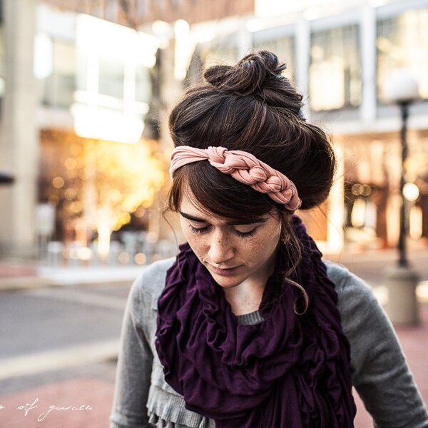 Spiced Rose Knotted HeadWrap Garlands of Grace | Headband Hair wrap headcovering