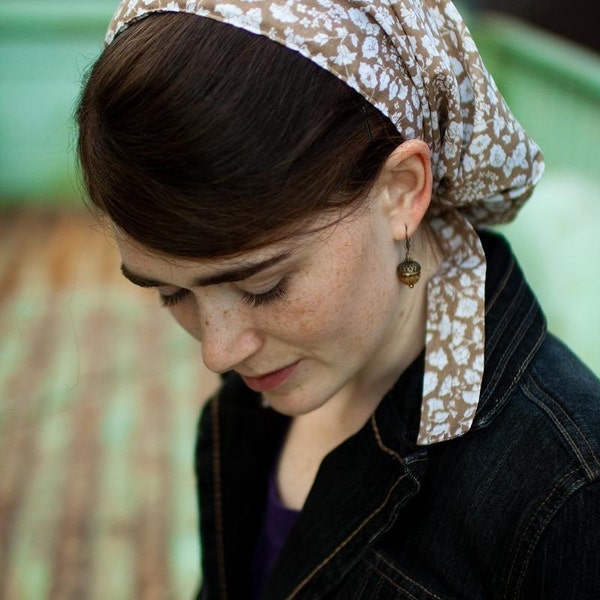 everyday calico SNOOD hair head covering wrap chemo headcovering