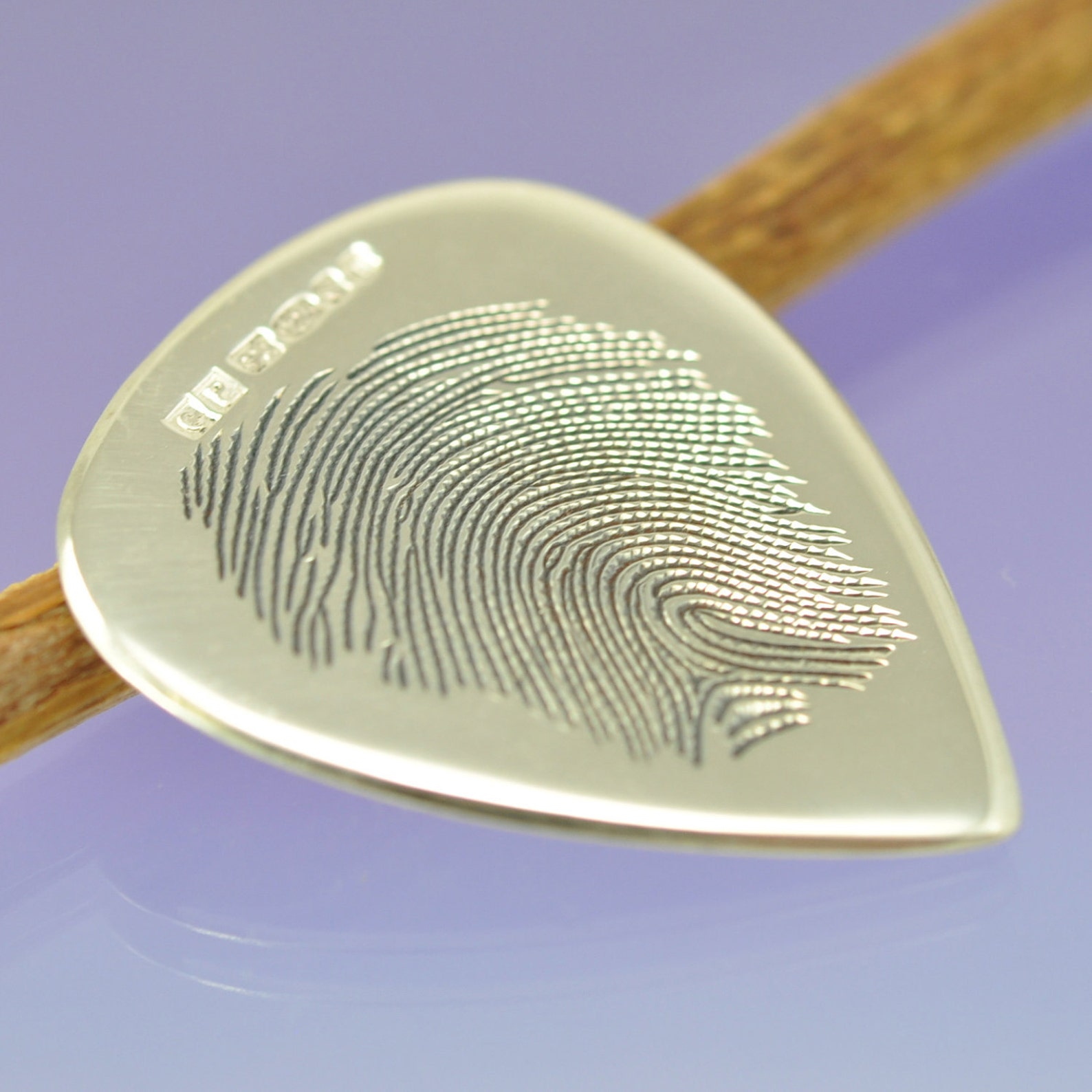 Personalised Fingerprint guitar plectrum pick. Your print Etsy
