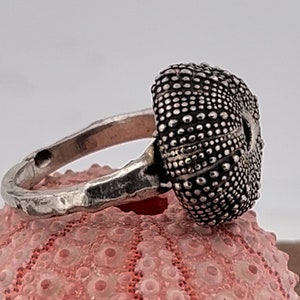 Sea Urchin Silver Ring image 2