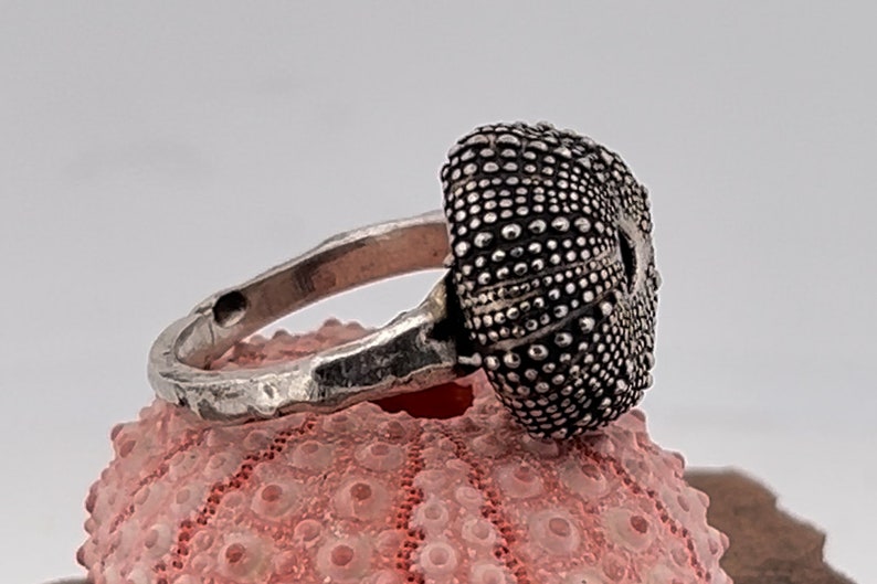 Sea Urchin Silver Ring image 2