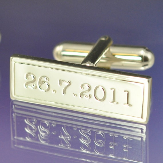 Personalised Date Cufflinks. Etsy
