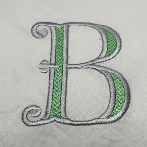 12 Leinen-Servietten mit viktorianischer Schrift. Monogramm Servietten Personalisierte Servietten Monogramm Bestickte Servietten,