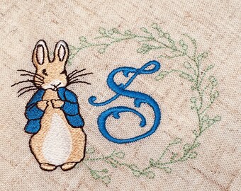 Perfekt set med monogrammerade middagsservetter för påsk, 12. Påskservetter, påskkrans, påskdekor, linneservetter, påsklinne,