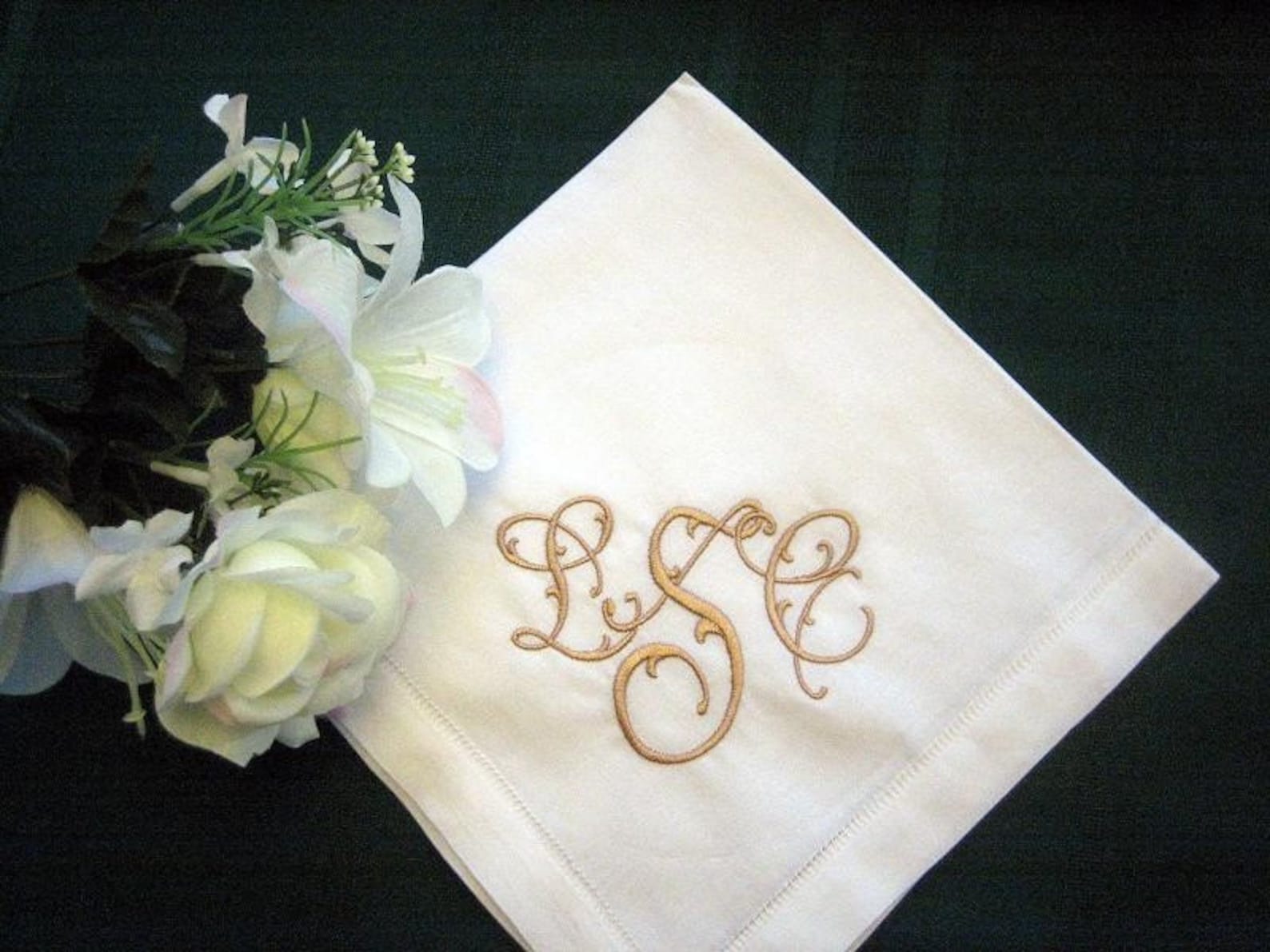 Personalized Napkins 20in Hemstitched Linen Dinner Napkins Etsy