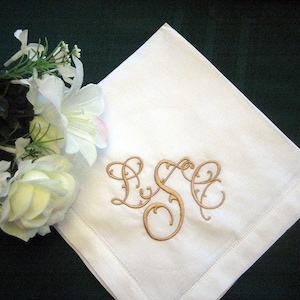 Personalisierte bestickte Servietten, Hochzeitsgeschenk, Leinen-Servietten-Set, Monogramm-Servietten, Empfangsdekor, Brautgeschenk