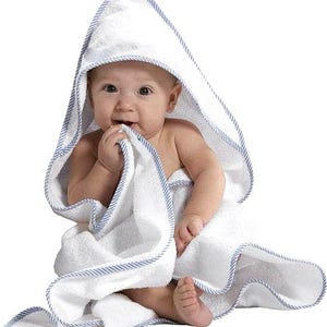 Baby Terrycloth Towel, Baby Hooded Baby Towel,  Terrycloth Towel, Monogrammed Hooded Baby Towel