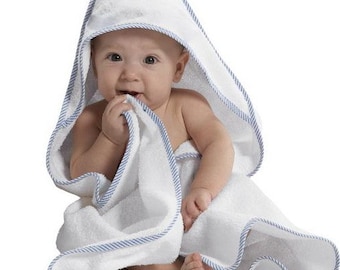 Baby Terrycloth Towel, Baby Hooded Baby Towel,  Terrycloth Towel, Monogrammed Hooded Baby Towel