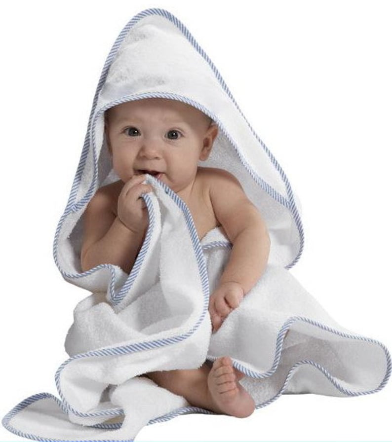 Baby Terrycloth Towel, Baby Hooded Baby Towel, Terrycloth Towel, Monogrammed Hooded Baby Towel image 1