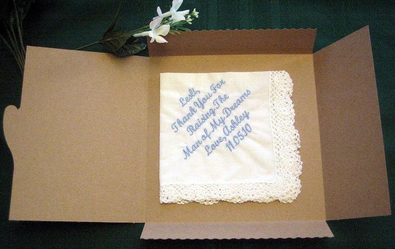 Personalised Wedding Gift Irish blessing handkerchief 153S with gift box and includes shipping in the US 画像 3