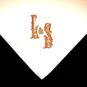 Napkins Personalized  - Monogrammed dinner napkins set of 12 FREE shipping in the US.