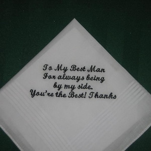 A handkerchief for your Best Man.184S with FREE gift box and Free shipping in the Us.