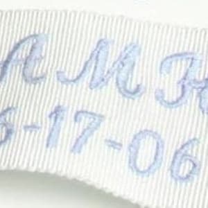 Monogrammiert etwas blaues Hochzeitskleid Etikett.Hochzeitskleid Etikett, personalisiertes Etikett Bild 1