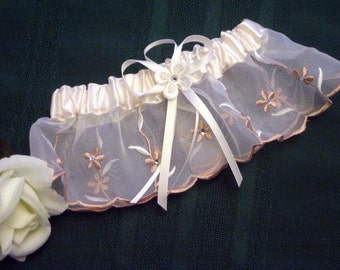 SALE--Wedding Garter style number 9