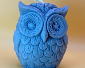 Night Owl Soy Wax Candle | Handmade Owl Candle | Esoteric, Witchy and Altar Decor | Gift for Owl Lovers