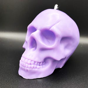 Big Skull Soy Wax Candle: Handmade for Pagan & Witchcraft Altars