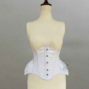 Heavy Duty Double Steel Boned Curvy Waist Trainer Corset Women&#39;s Underbust Cotton Corset