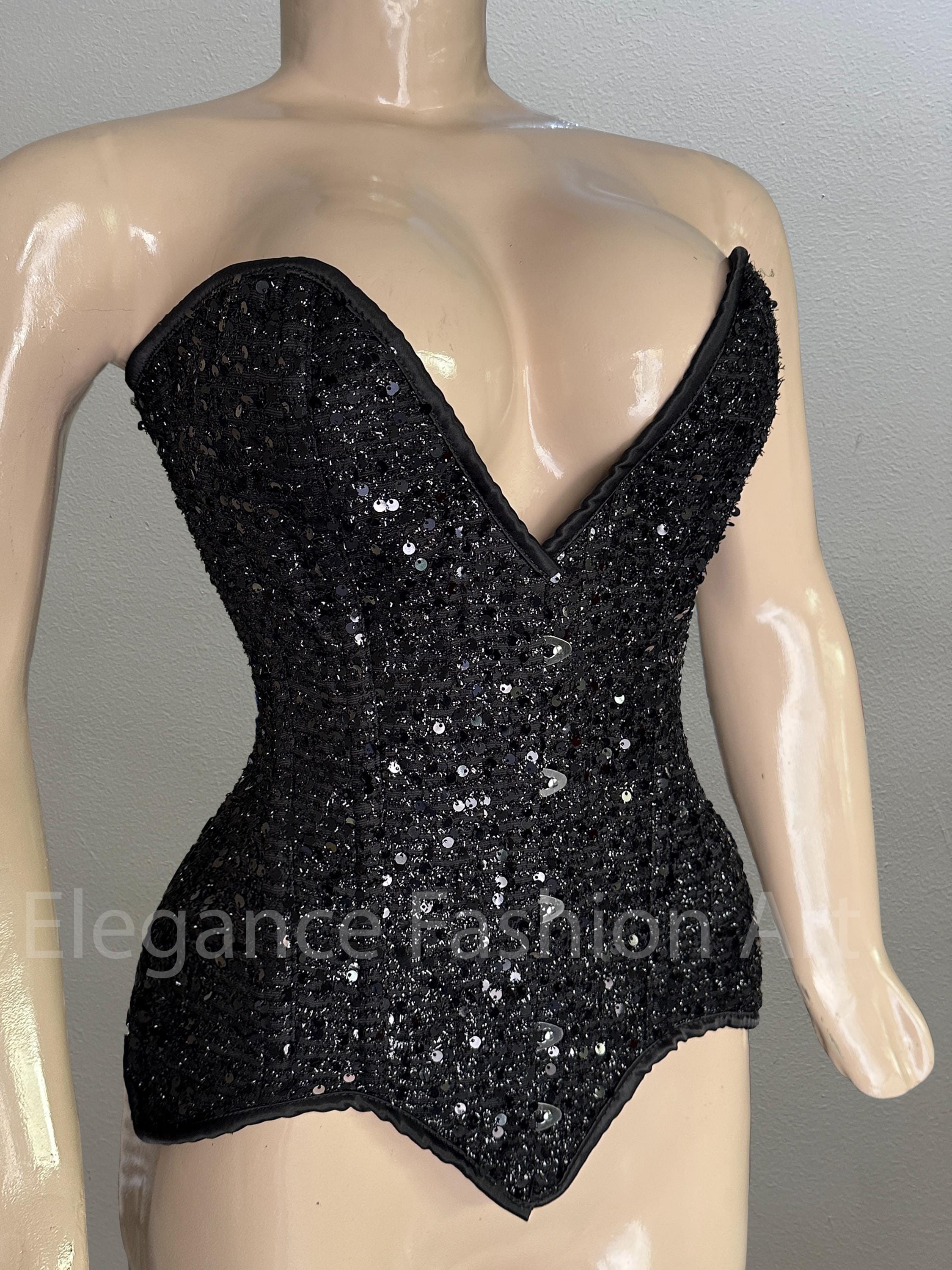 Body En Velours Victoria's Secret - Taille XS/Petite, Noir, Motif Floral, Neuf Avec étiquette