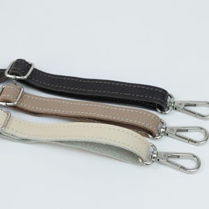 Handmade Leather Adjustable Crossbody Strap: Detachable Purse Handle