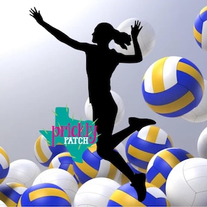 Volleyball Girl Patch