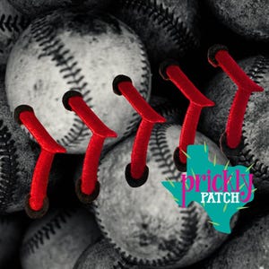 Baseball Stitches - Embroidery Transfer