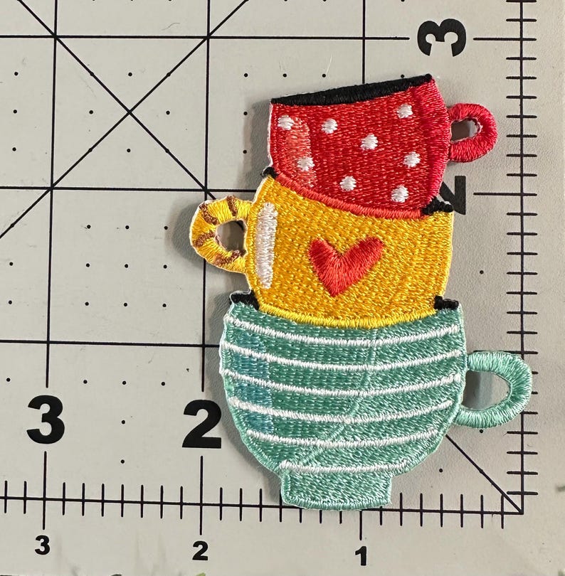 Coffee Cups Patch afbeelding 2