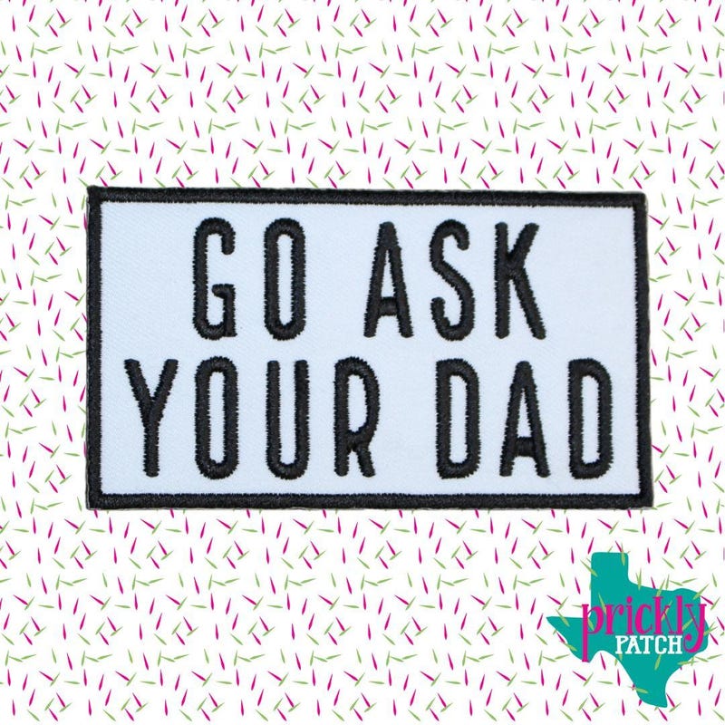 Iron on Dad Patches - Etsy