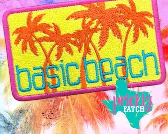 Basic Beach Iron-On Embroidered Patch