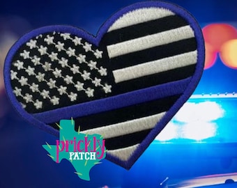 Police Heart Patch