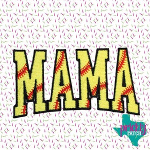 Softball Mama Patch