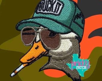 Duck It Iron-On Embroidered Patch